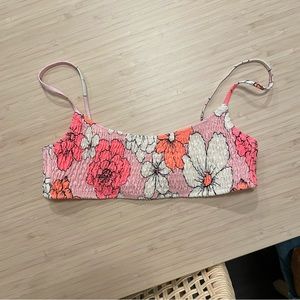 Triangl swimwear pink orange bikini top small
